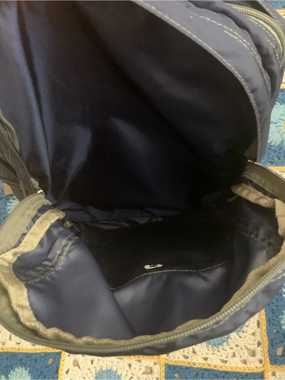 L.L. Bean Navy Deluxe Book Backpack